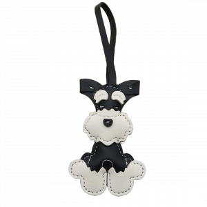 Handmade Leather Puppy Dog Bag Charm
